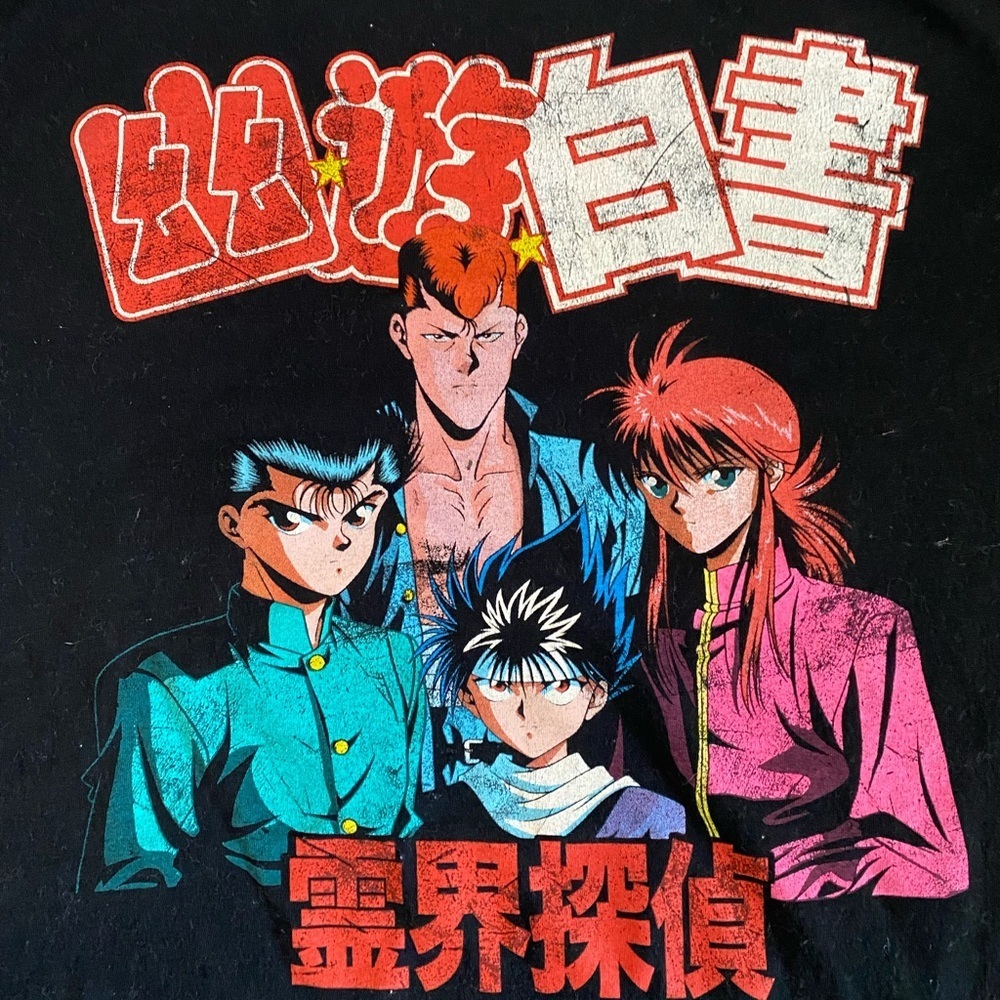 Funimation Black Anime T-Shirt 100% Cotton Size L - Picture 2 of 4